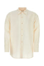 SAINT LAURENT Oversized Ivory Faille Shirt