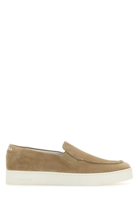 CHURCH'S Cappuccino Suede Longton 2 Slip-Ons for Women