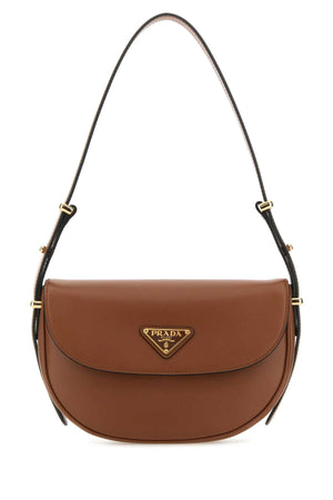 PRADA Mini Caramel Leather Shoulder Handbag