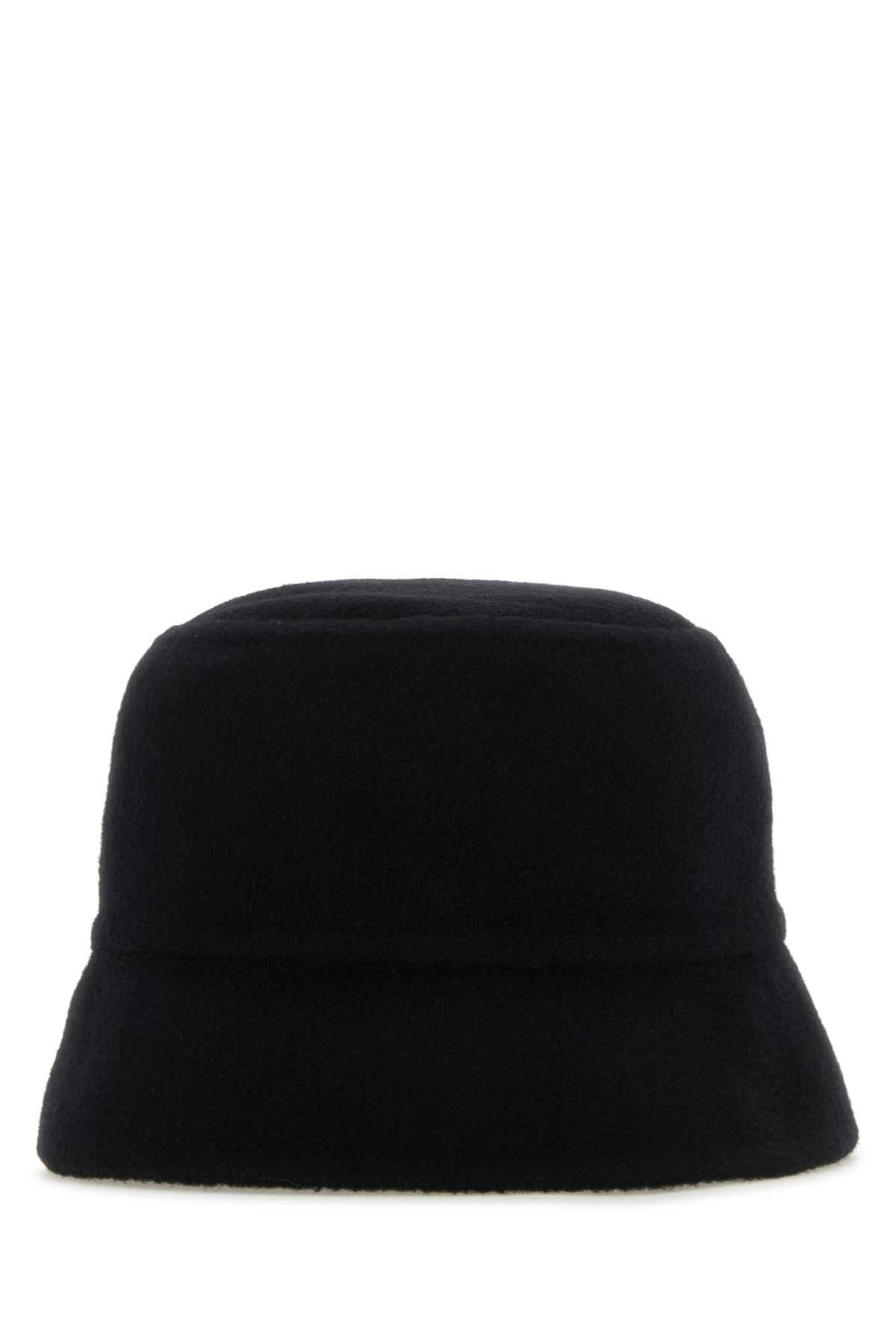 PRADA Midnight Blue Cashmere Bucket Hat