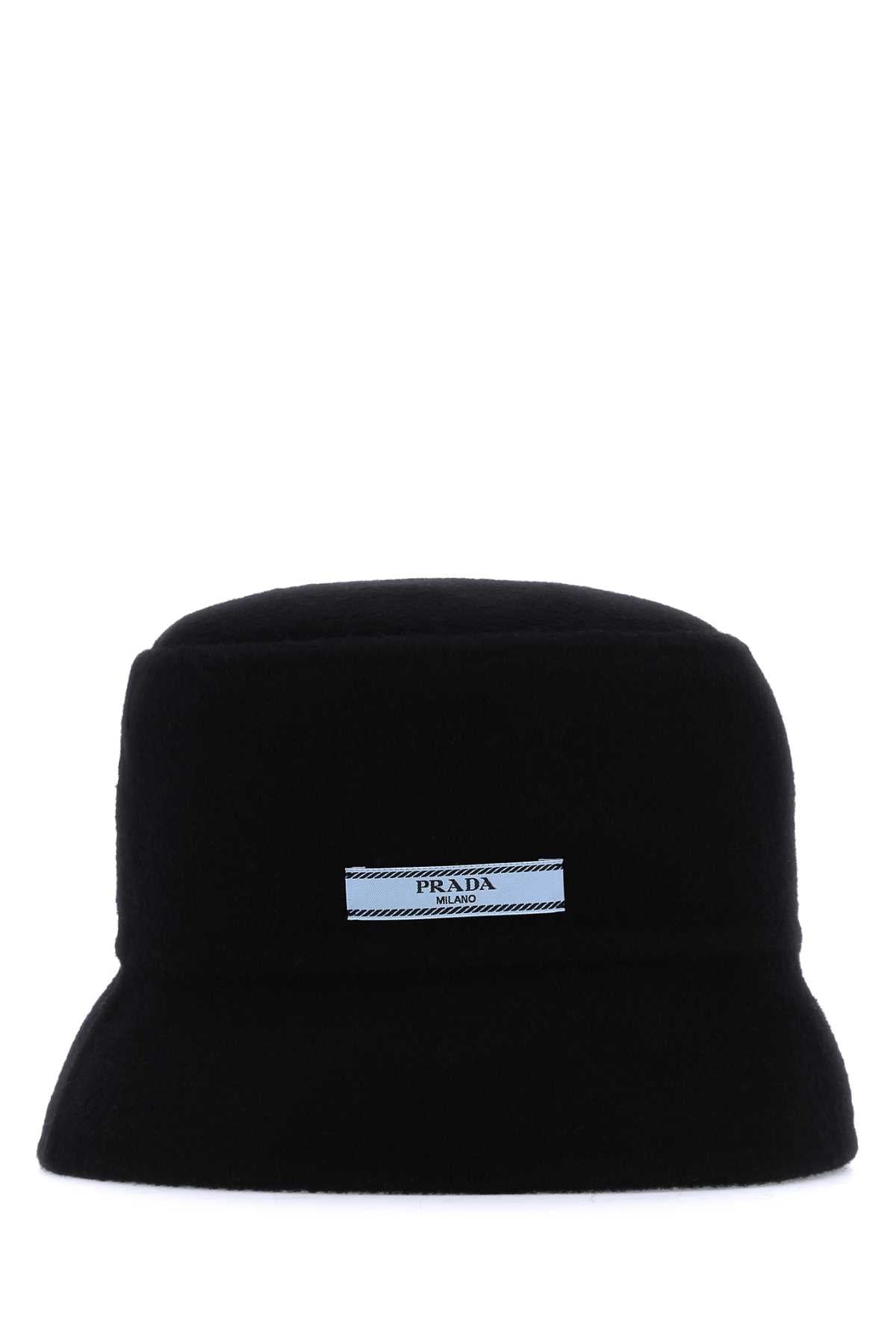 PRADA Midnight Blue Cashmere Bucket Hat