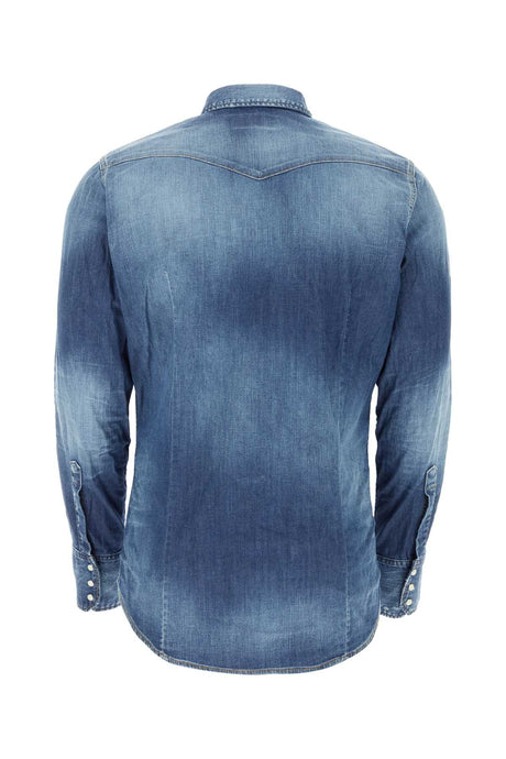 DSQUARED Stretch Denim Shirt for Men - Size Available