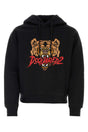 DSQUARED Essential Black Cotton Sweatshirt for Men