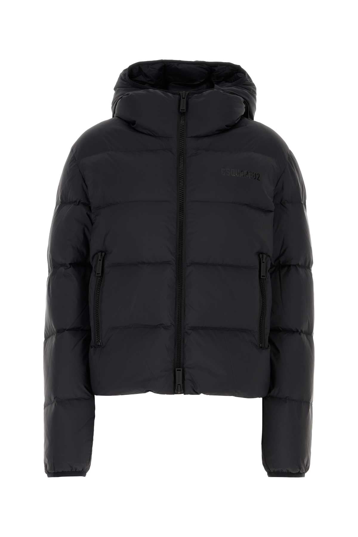 DSQUARED Ultra-Comfortable Black Nylon Down Jacket for Women