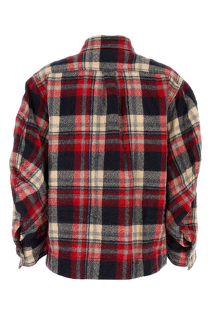 DSQUARED Embroidered Flannel Mini Shirt