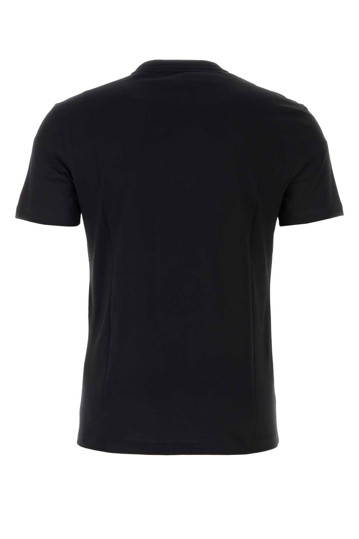 VERSACE Classic Black Cotton T-Shirt for Men