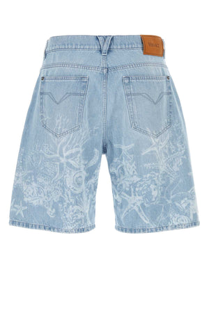 VERSACE Denim Bermuda Shorts for Men