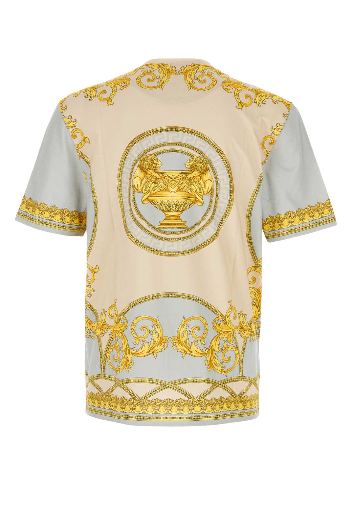 VERSACE Printed Cotton T-Shirt for Men - 24W Collection