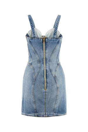 BALMAIN Chic Denim Mini Dress for Women