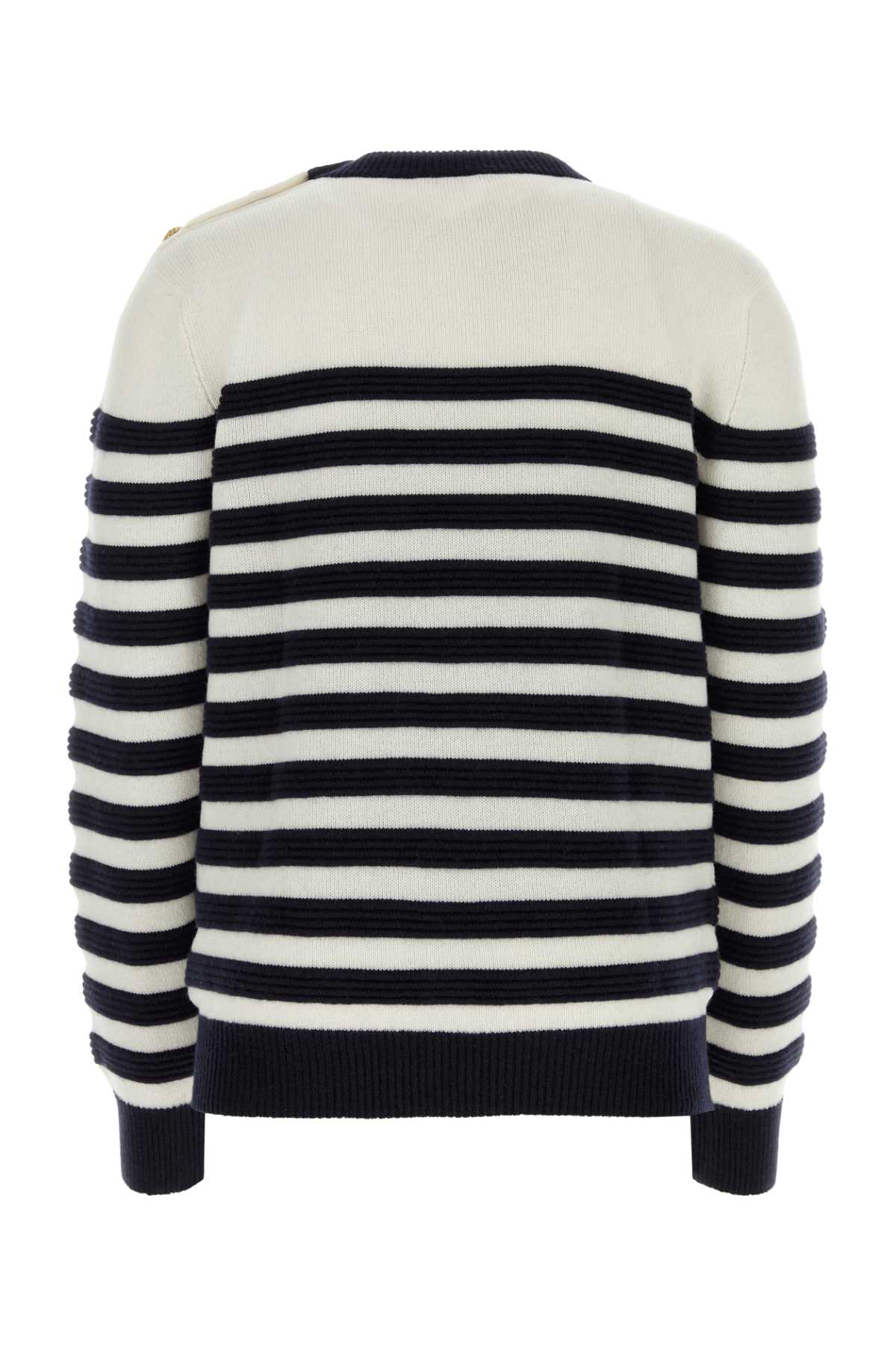 BALMAIN Embroidered Cashmere Sweater for Men