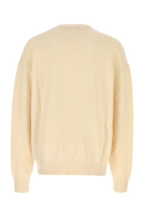 PALM ANGELS Ivory Stretch Wool Blend Sweater - Perfect for Every Season