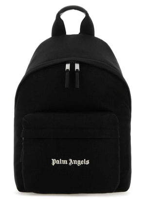 PALM ANGELS Black Canvas Cordura Backpack - 26x42x22 cm