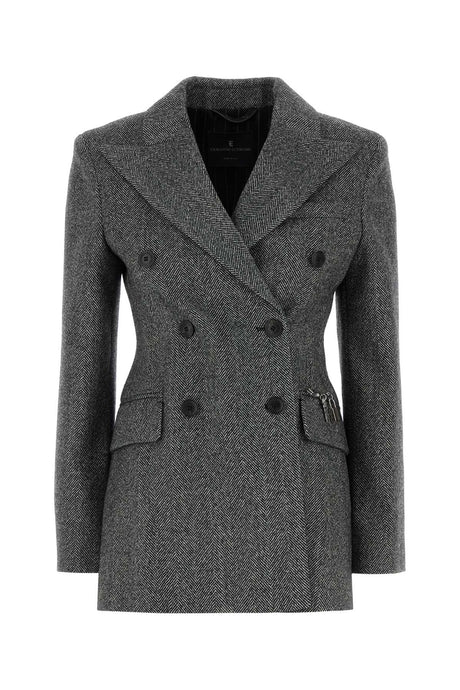 ERMANNO SCERVINO Embroidered Wool Blend Blazer for Women