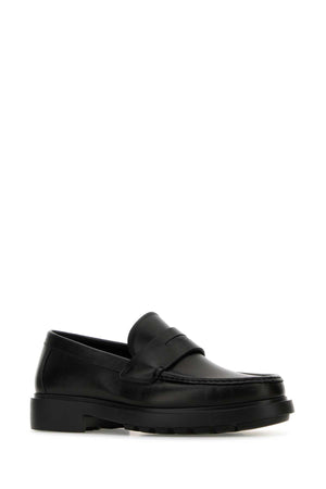 SALVATORE FERRAGAMO Men's Classic Black Leather Donny Loafers