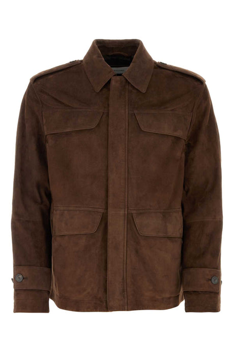 SALVATORE FERRAGAMO Suede Jacket for Men - Timeless Style