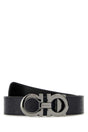 SALVATORE FERRAGAMO Reversible Leather Belt - 3 cm Height