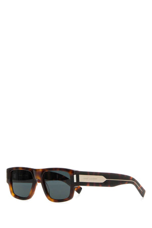 SAINT LAURENT Printed Acetate Animal Print Sunglasses