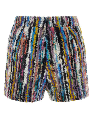 MISSONI Embroidered Wool Blend Mini Shorts for Women