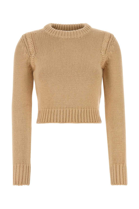 CHLOE Beige Cotton and Cashmere Sweater for Women