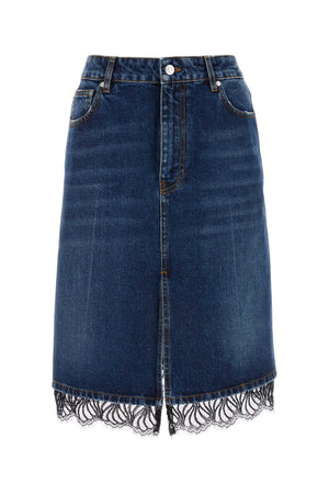 STELLA McCARTNEY Women's Classic Denim Mini Skirt