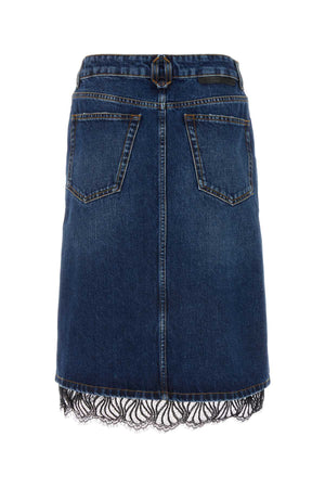 STELLA McCARTNEY Women's Classic Denim Mini Skirt