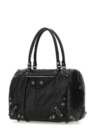 BALENCIAGA Black Nappa Leather Le Cagole Shopping Handbag 41cm