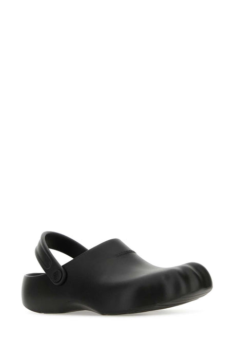 BALENCIAGA Men's Black Rubber Sunday Sandals