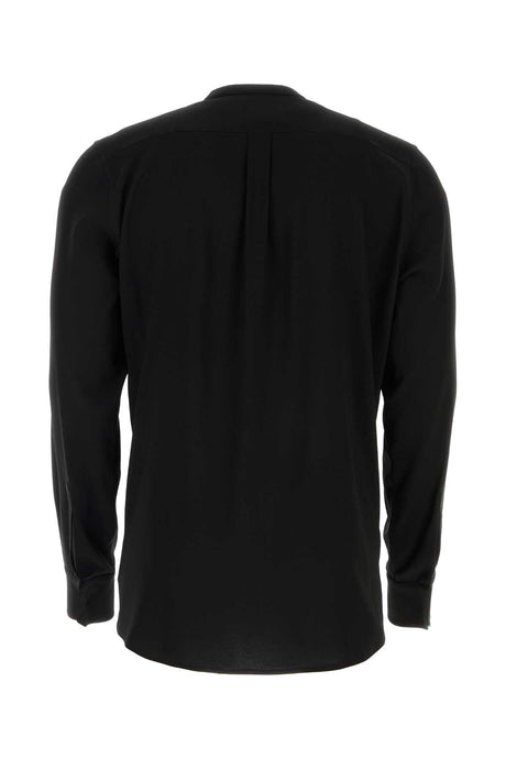 DOLCE & GABBANA Elegant Black Crepe Shirt for Men