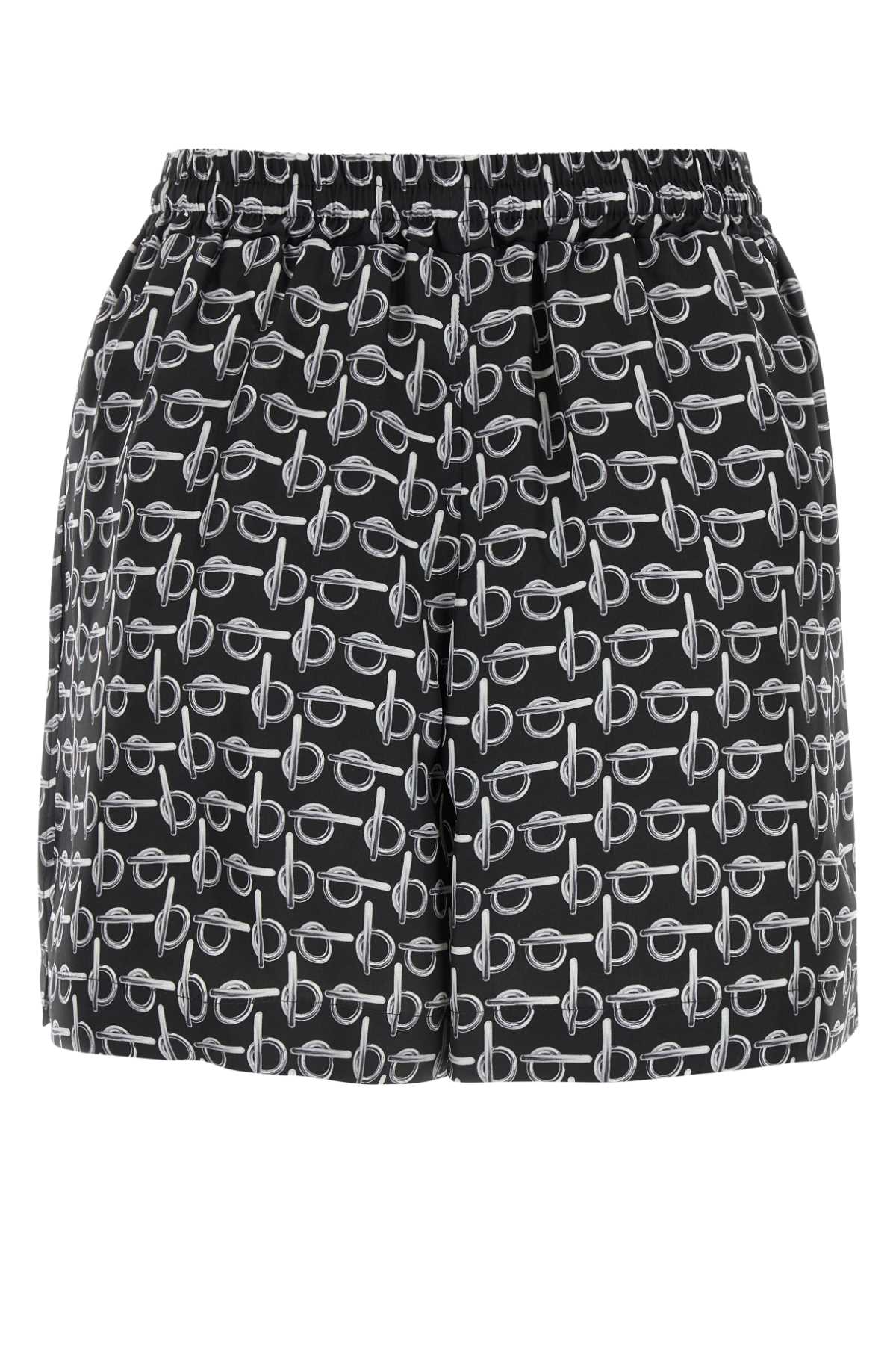 BURBERRY Silk Printed Mini Shorts for Women