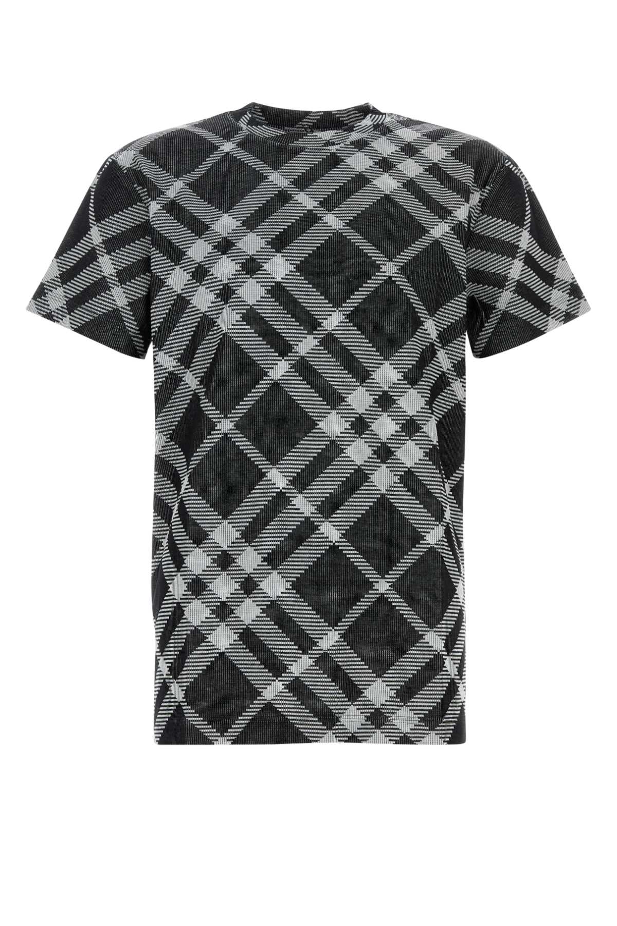 BURBERRY Printed Stretch Cotton Blend T-Shirt for Men