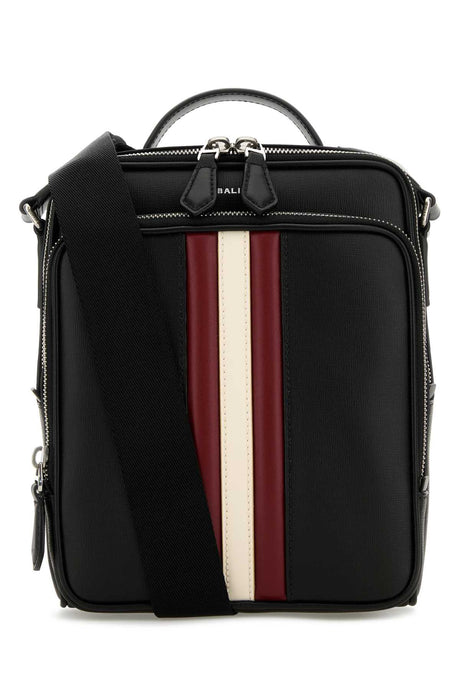 BALLY Mini Black Leather Crossbody Handbag