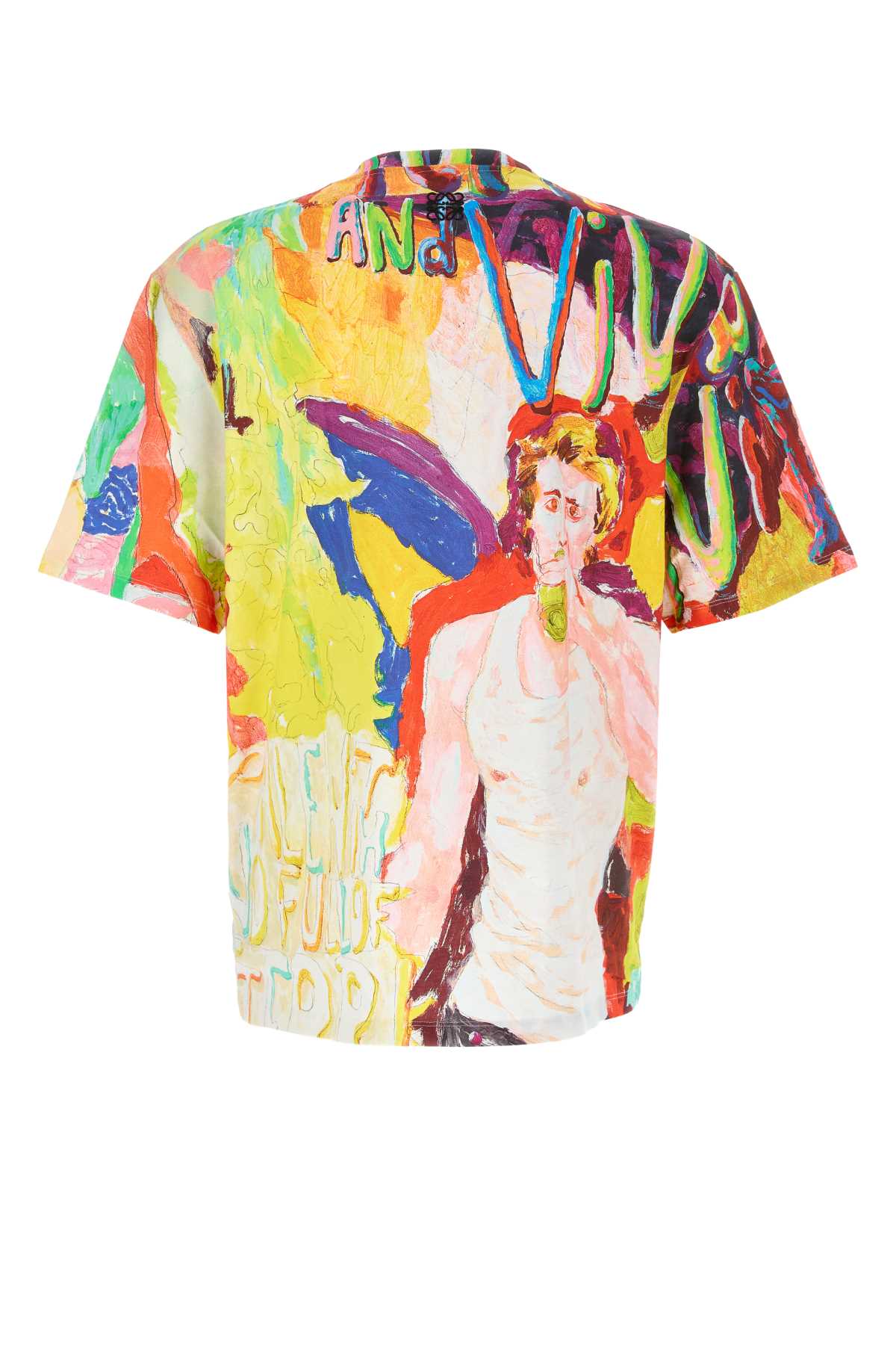 LOEWE Multicolor Printed Oversize T-Shirt for Men