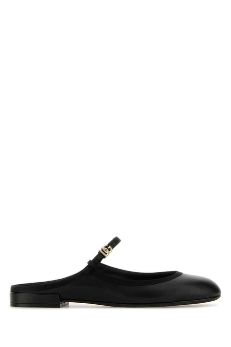 DOLCE & GABBANA Luxury Nappa Leather Slippers for Women