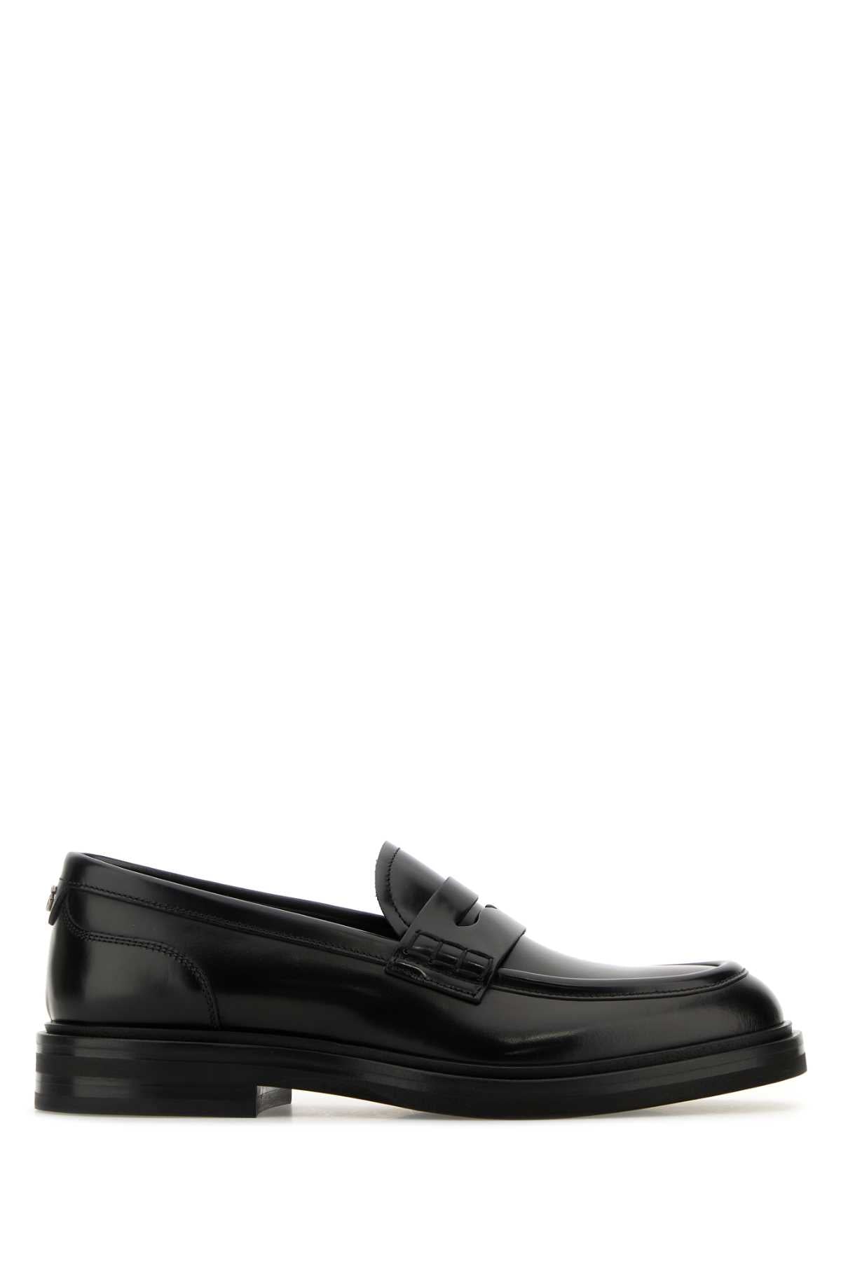 DOLCE & GABBANA Classic Black Leather Loafers for Women