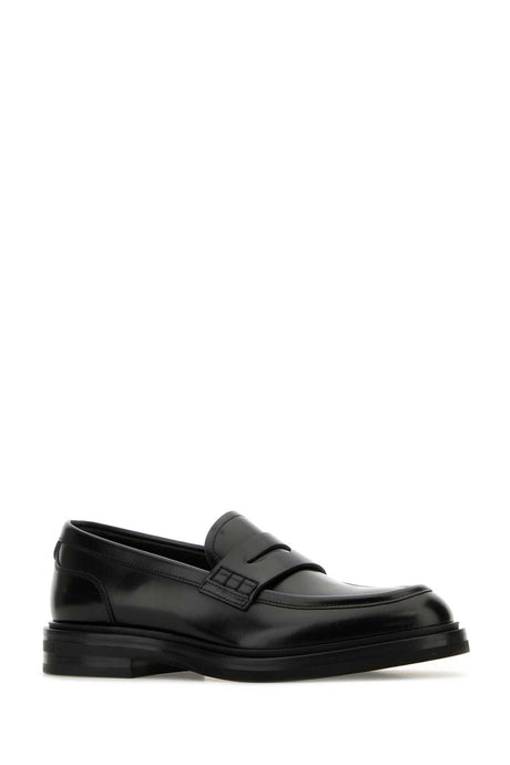 DOLCE & GABBANA Classic Black Leather Loafers for Women