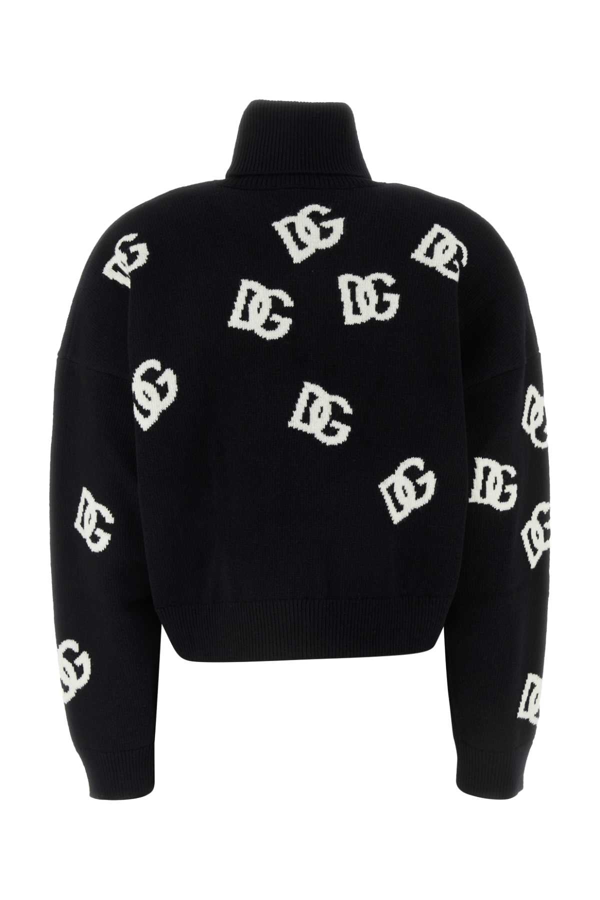 DOLCE & GABBANA Embroidered Virgin Wool Sweater for Women