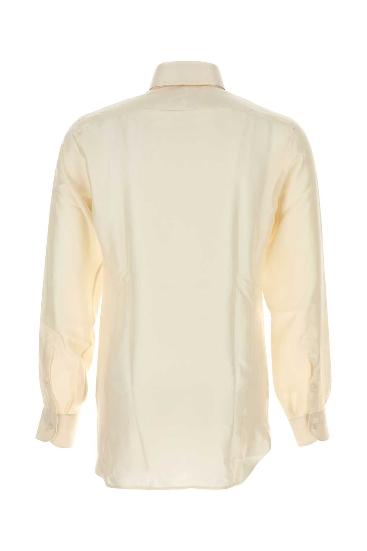 TOM FORD Silk Long Sleeve Button-Up Shirt for Men