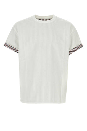 BOTTEGA VENETA Essential White Cotton T-Shirt for Men