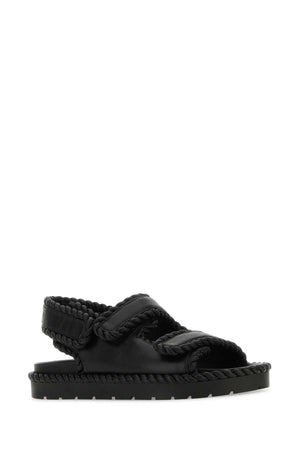 BOTTEGA VENETA Chic Black Nappa Leather Jack Sandals for Women