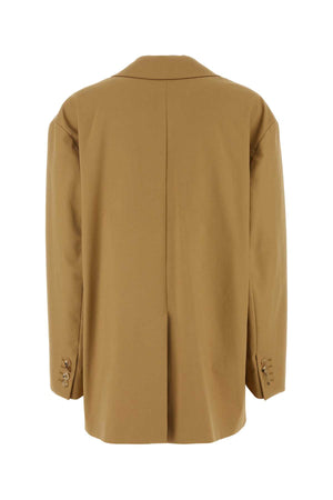 MAX MARA Stretch Cotton Camel Blazer for Women