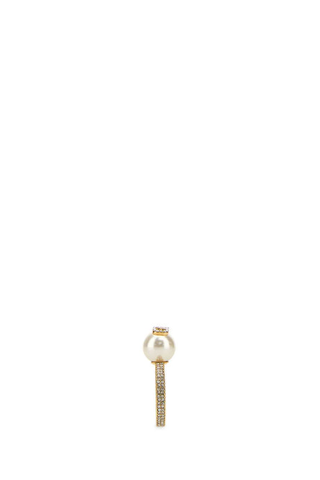 VALENTINO GARAVANI Gold Metal VLogo Signature Ring for Women