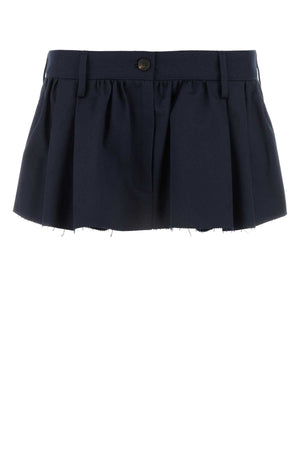 MIU MIU Chic Cotton Mini Skirt for Women