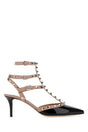 VALENTINO GARAVANI Two-Tone Leather Rockstud Pumps - 7 cm Heel