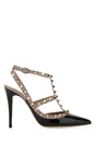 VALENTINO GARAVANI Two-tone Leather Rockstud Pumps with 11 cm Heel