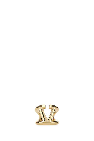 VALENTINO GARAVANI Gold Metal VLogo Signature Ring for Women