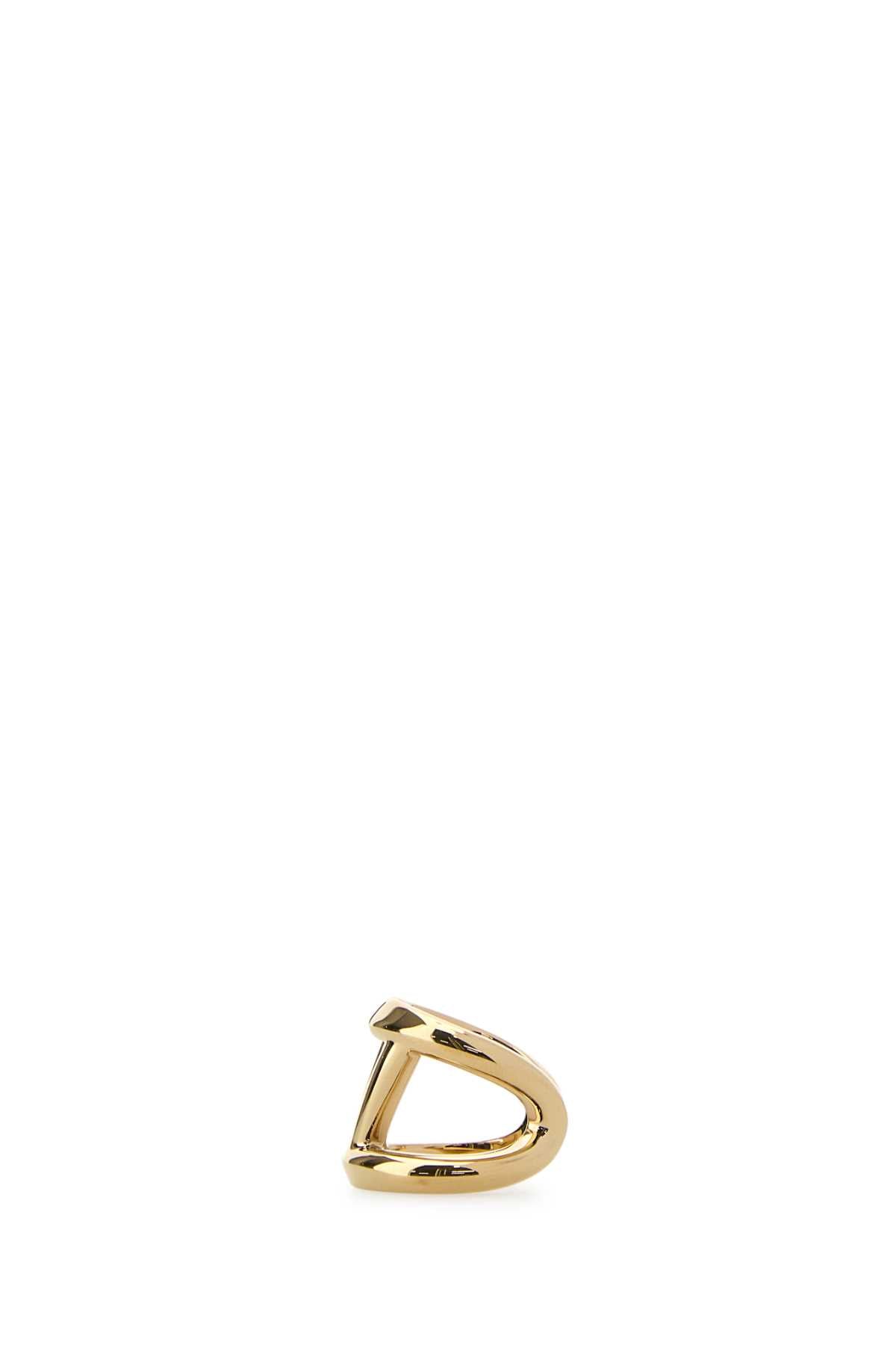 VALENTINO GARAVANI Gold Metal VLogo Signature Ring for Women