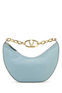 VALENTINO GARAVANI Mini Light Blue Leather Hobo Handbag