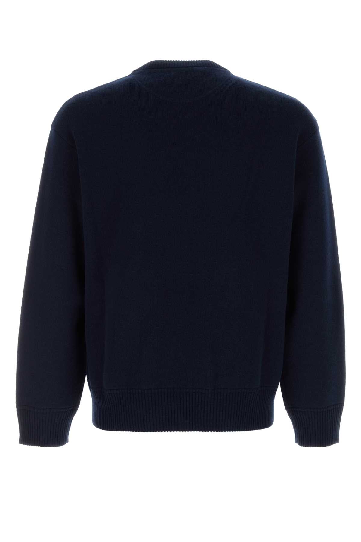 VALENTINO GARAVANI Luxurious Wool Sweater for Men - Dark Blue