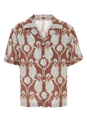 VALENTINO GARAVANI Printed Linen Shirt for Men - Seasonal Style 2024