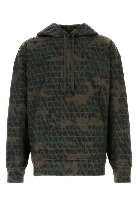 VALENTINO GARAVANI Camouflage Printed Oversize Sweatshirt for Men